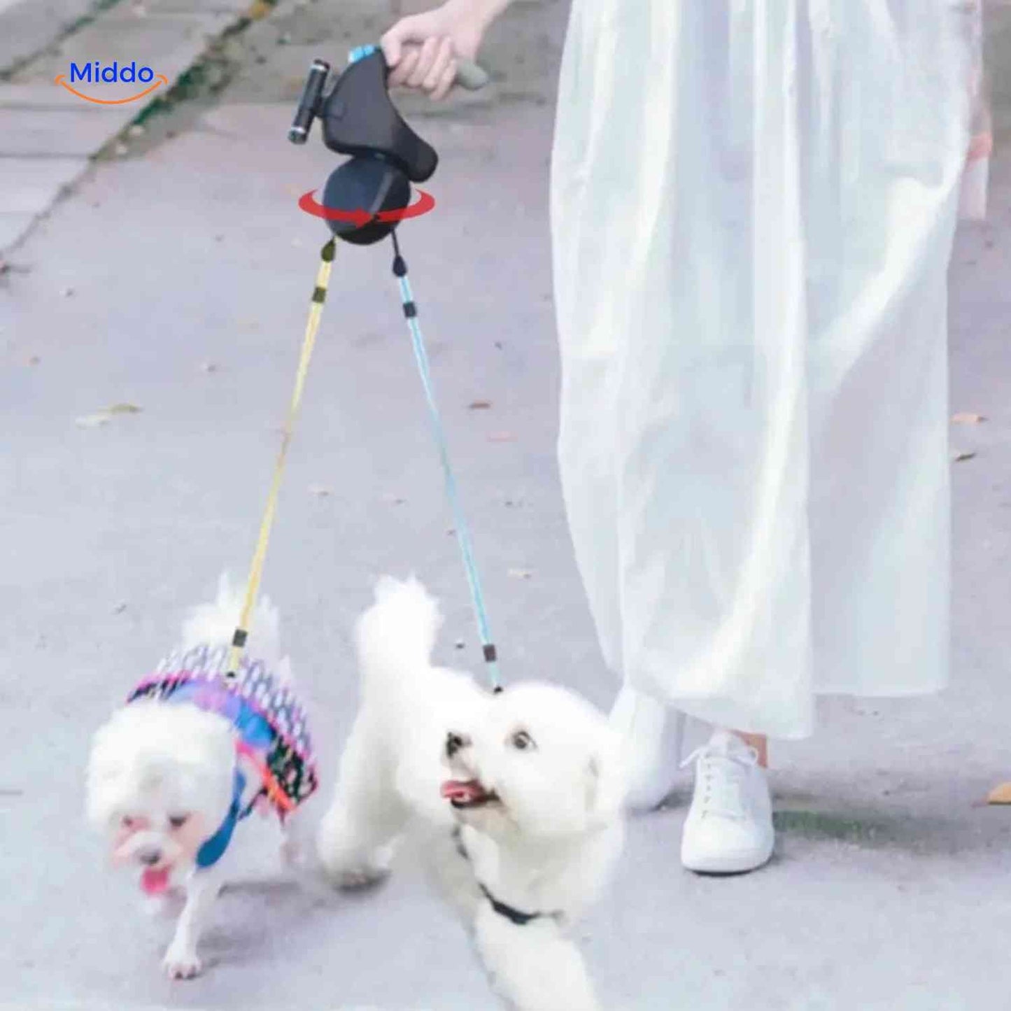 Dual Leash for Two Dogs - Full Control and Comfort