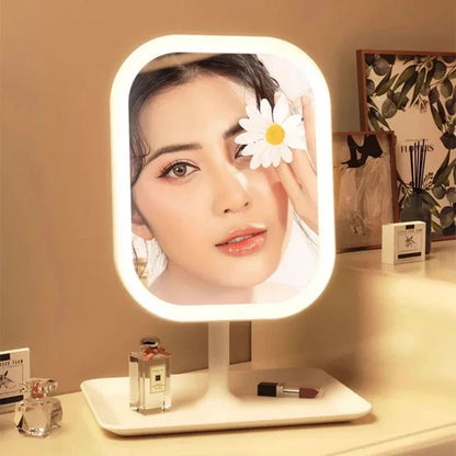 LED Makeup Mirror with 3 Color Lights | Touch Control | Contemporary Design