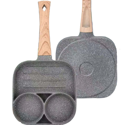 4-Cup Non-Stick Omelette Maker | Easy Cook Pan for Gas & Induction
