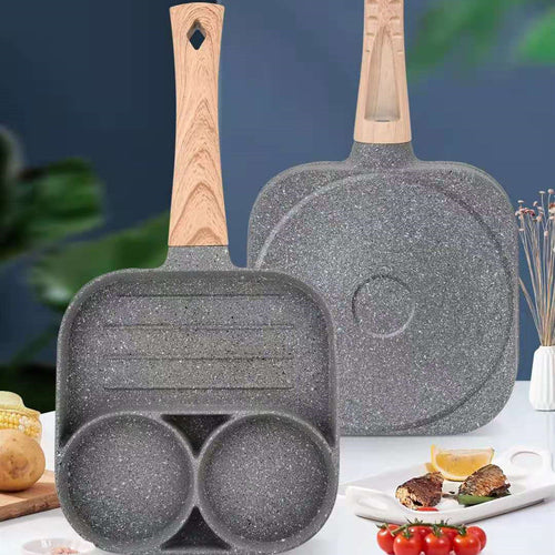 4-Cup Non-Stick Omelette Maker | Easy Cook Pan for Gas & Induction