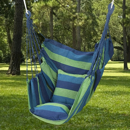 Foldable Hammock Chair for Outdoor Use | Stable & Non-Slip | Canvas Swing Seat