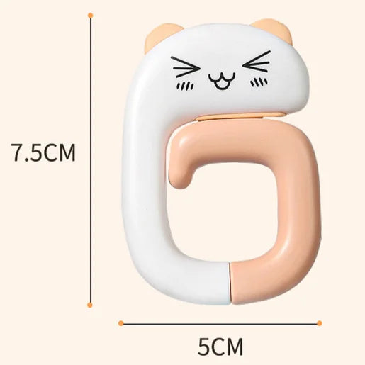 Portable Backpack and Key Organizer - Foldable Cartoon Table Hook