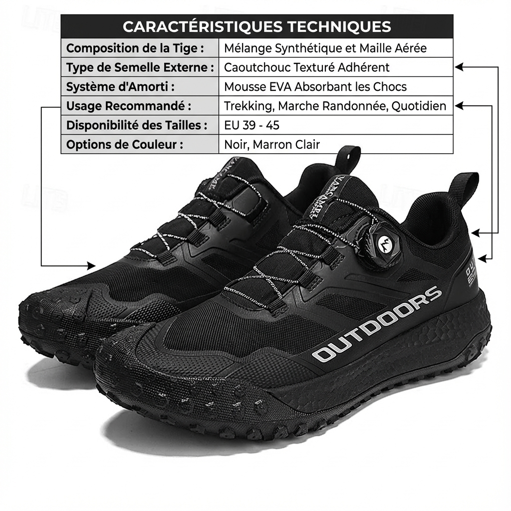 Lightweight Slip-Resistant Hiking Footwear