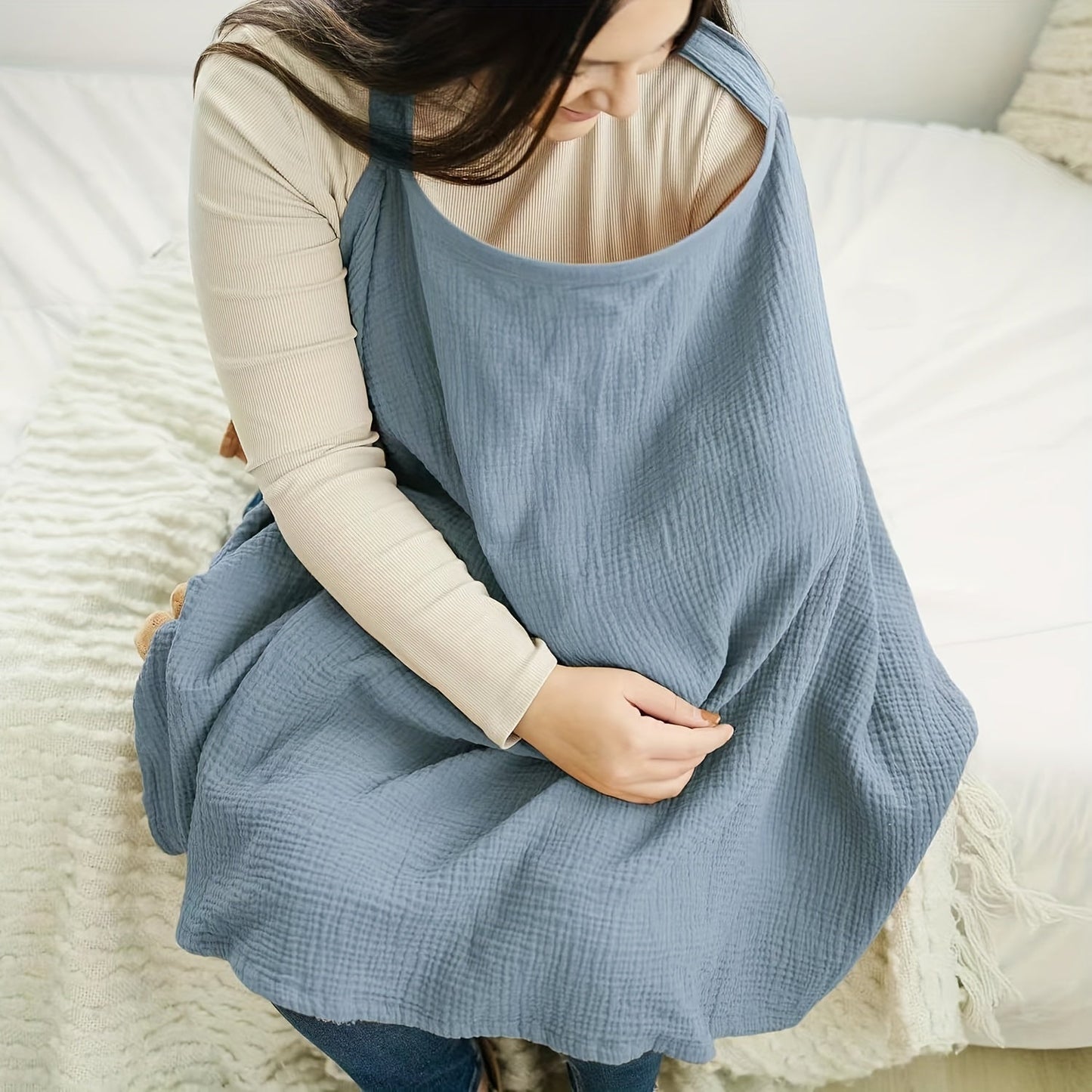 Breathable Cotton Nursing Blanket – Soft Comfort Cover for Mothers