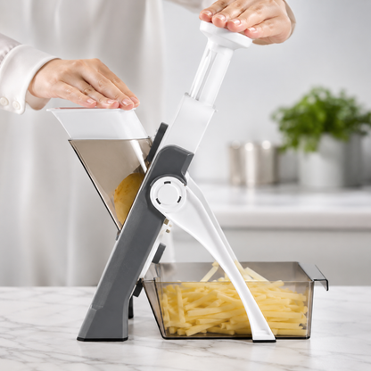 Multi-Function Vegetable Cutter with Tray for Easy Collection