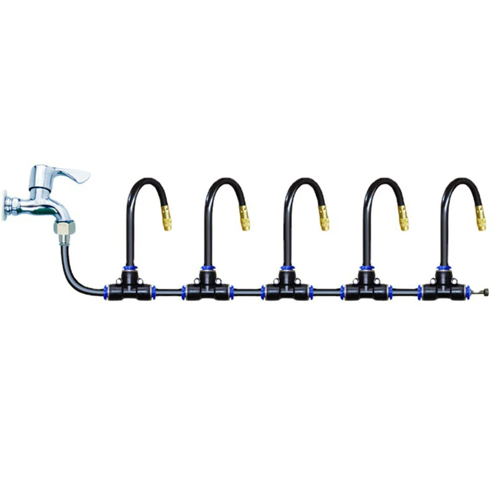 Automatic Irrigation System with 360° Adjustable Spray Head | 0.8 cm Connector