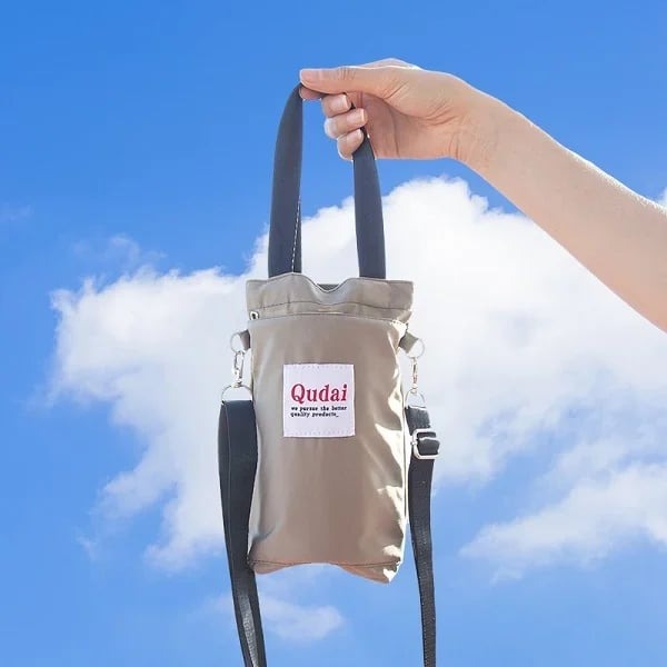 Versatile Crossbody Bag with Built-in Drink Holder for Daily Use