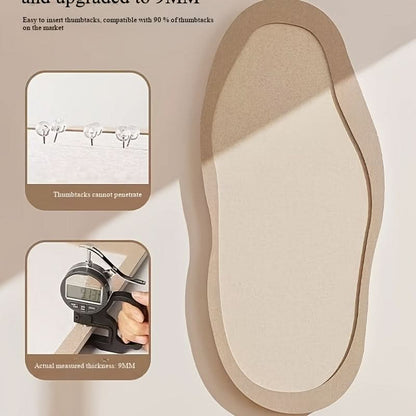 Geometric Felt Board for Wall Mounting – Ideal for Notes and Photos