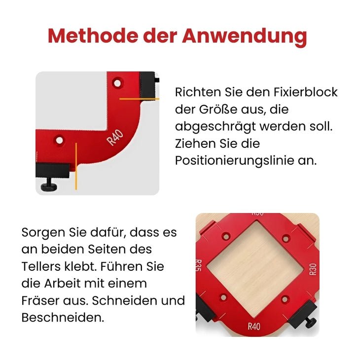 Precision Corner Templates 4-in-1 - EdgeMaster for Flawless Curves R30–R50