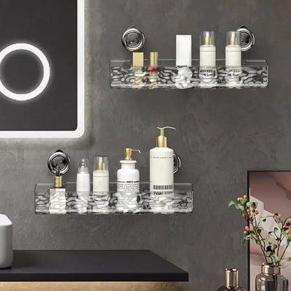 Suction-Cup Shower Organizer for Easy Bathroom Storage