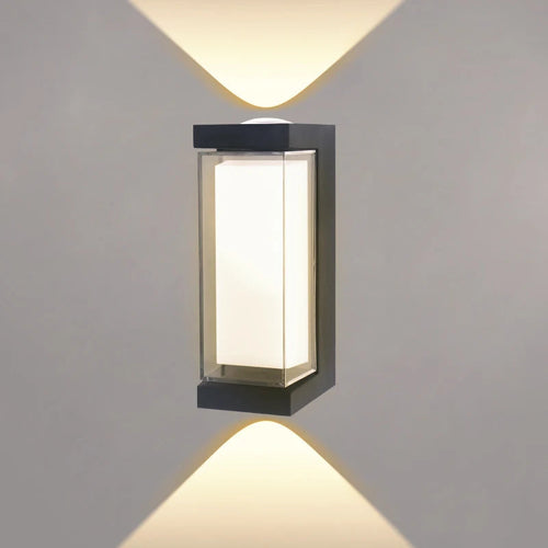 Contemporary Up/Down LED Wall Light | Waterproof IP65 | Aluminum | 17.5 × 12.5 × 10 cm