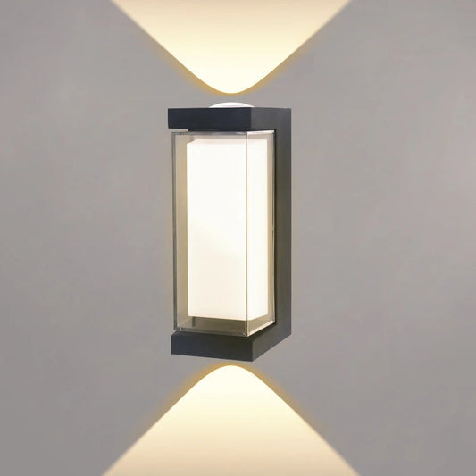 Contemporary Up/Down LED Wall Light | Waterproof IP65 | Aluminum | 17.5 × 12.5 × 10 cm