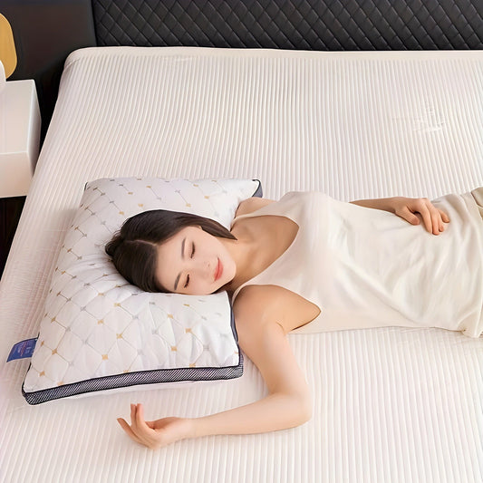 Hypoallergenic Side Sleeper Neck Support Pillow - Washable, Pain Relief
