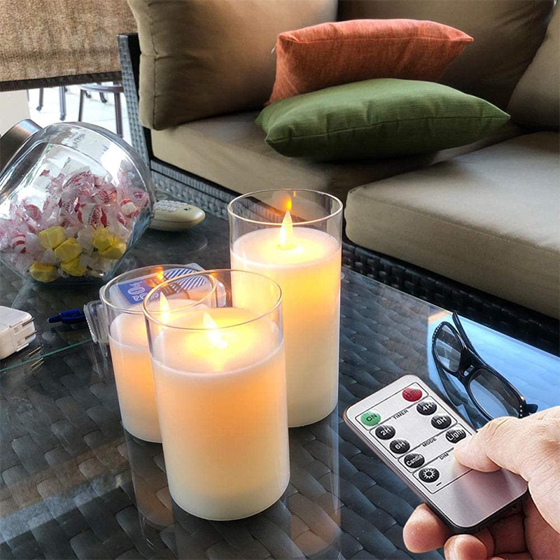 Safe Cozy Atmosphere with Realistic Flameless Candle Light