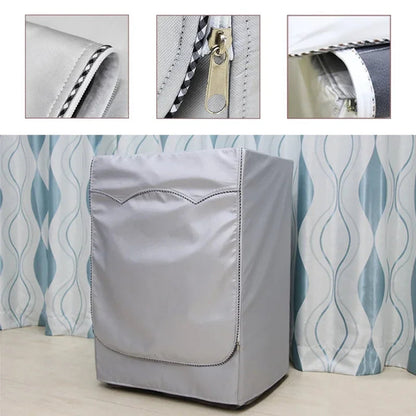 Washing Machine Cover - Water-Resistant, UV Protection, Silver, 60 x 55 x 85 cm