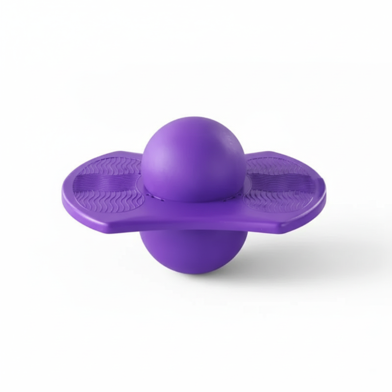 BounceFit Trainer with Non-Slip Platform | Jump Ball for All Ages | Balance & Coordination Exercise | Blue, Pink, Purple