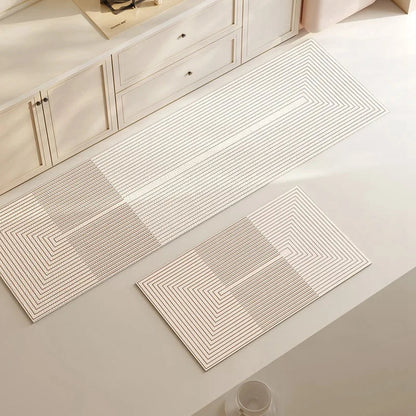Super-Absorbent Kitchen Mat – Washable & Non-Slip – Oval Shape with Diatomaceous Earth Design for Bathroom & Kitchen