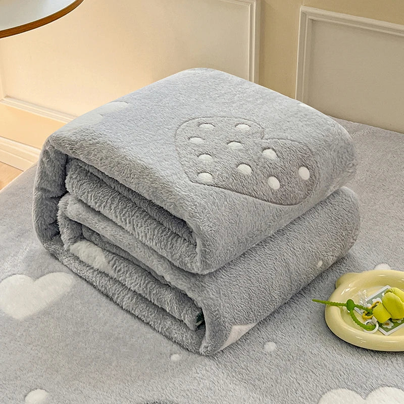 Snowflake Blanket | Soft Velvet Plush Throw | Lightweight & Skin-Friendly | Breathable & Versatile
