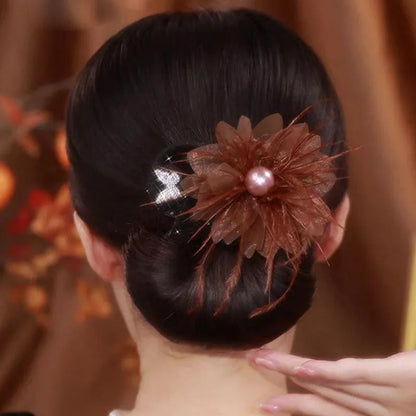 Flower Pendant Hair Tool – Easy Bun Holder