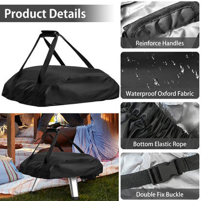 Weatherproof Pizza Oven Cover | 420D Oxford Fabric | Fits Ooni Koda & Karu | BBQ Accessory