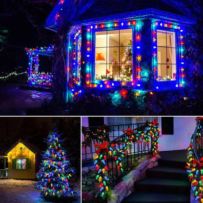 Solar-Powered Strawberry String Lights | 8 Color Changing Modes | Ideal for Garden, Balcony & Christmas