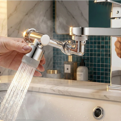 360° Swivel Faucet Attachment for Kitchen Sink – AquaFlex | Dual Spray Modes, No Splash