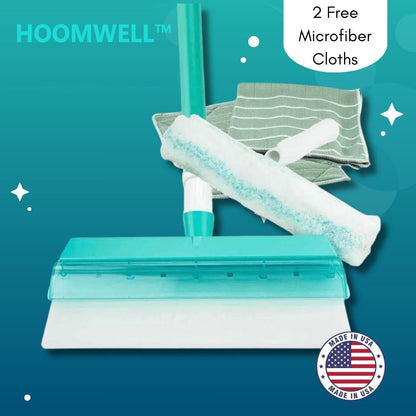 Streak-Free Window Squeegee with Flexible Silicone Blade