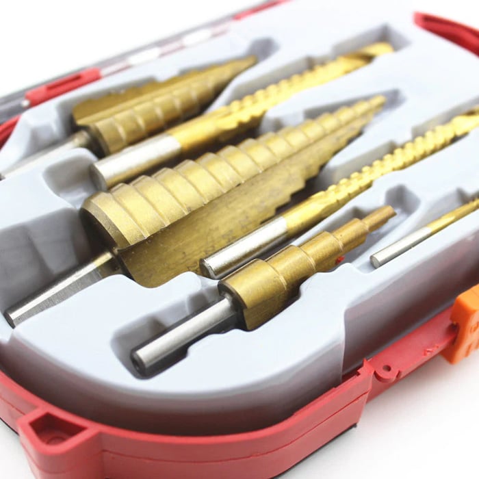 TitanEdge Precision Drill Bit Set – 6-Piece for Clean Cuts