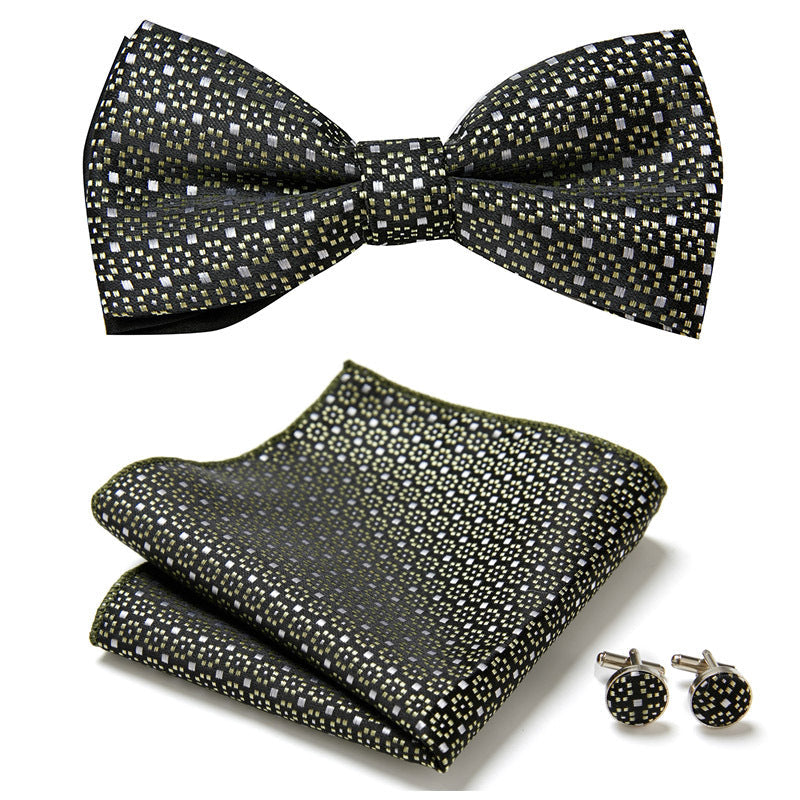Three-Piece Set Featuring Stylish Bowties