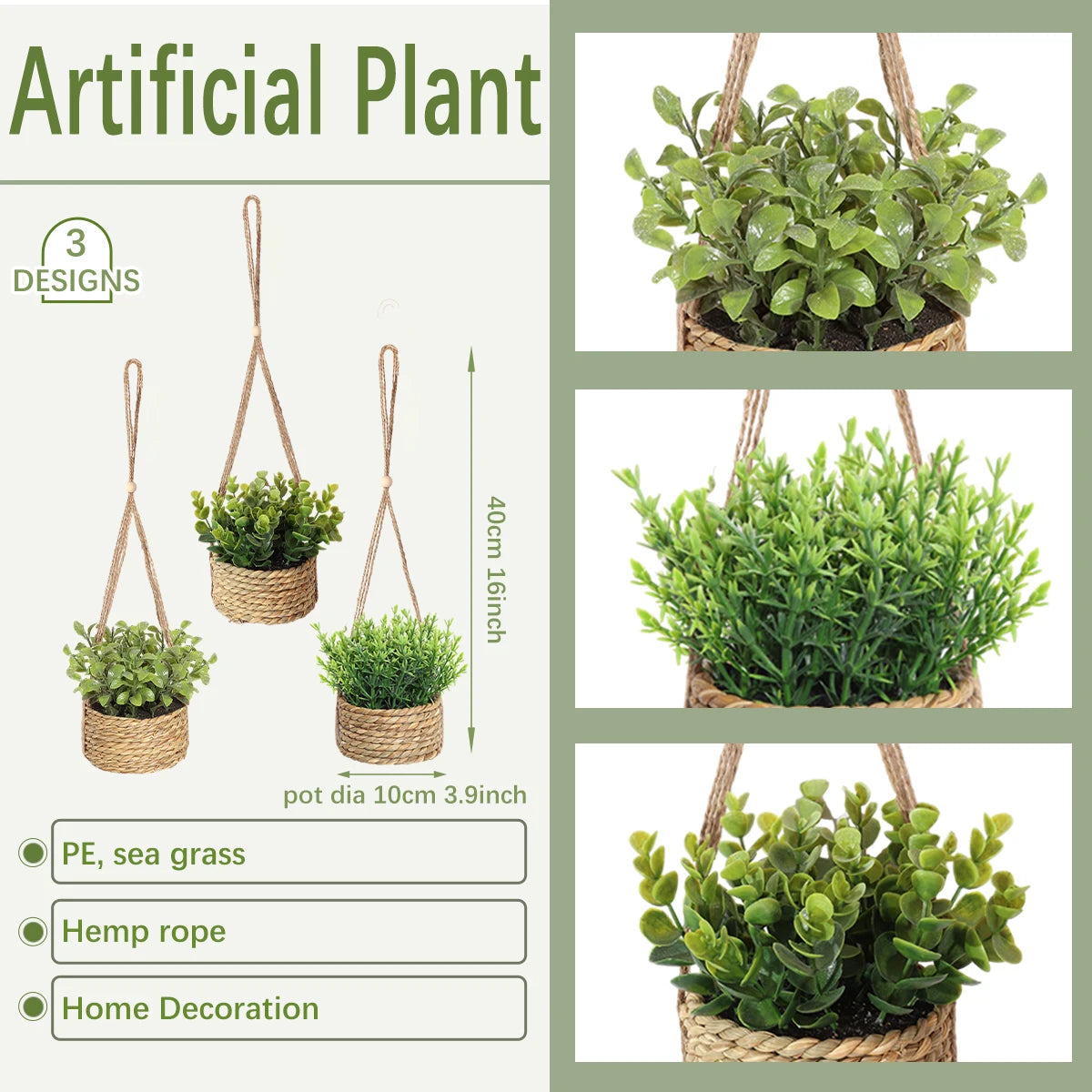 Artificial Eucalyptus and Rosemary Plant | 40 cm | Potted | Realistic Indoor PE Plastic Decoration | Low Maintenance