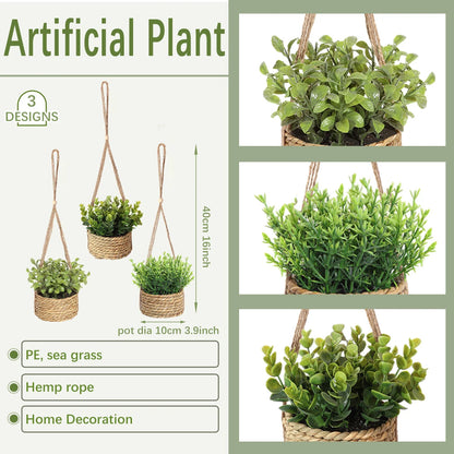 Artificial Eucalyptus and Rosemary Plant | 40 cm | Potted | Realistic Indoor PE Plastic Decoration | Low Maintenance