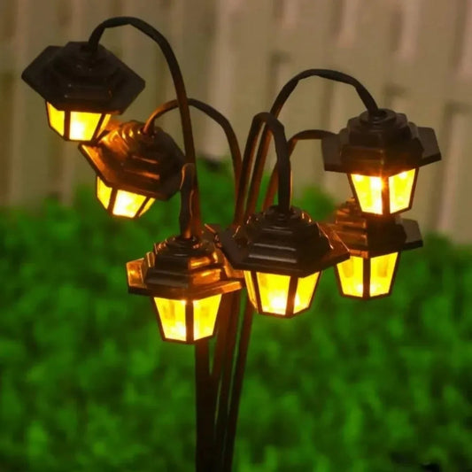 67 cm Solar Garden Lantern with 6 LED Lights | Warm White | IP44 Waterproof