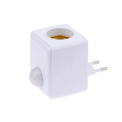 E27 Light Socket with Motion Sensor | PIR Infrared Detection | Adjustable LED Holder 85–265V | Energy Efficient
