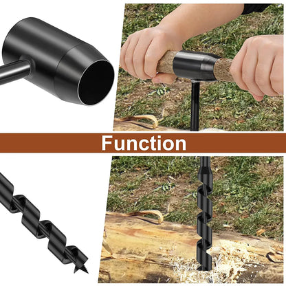 Survival Drill for Outdoor & Bushcraft Use | Diameter 1–2.5 cm