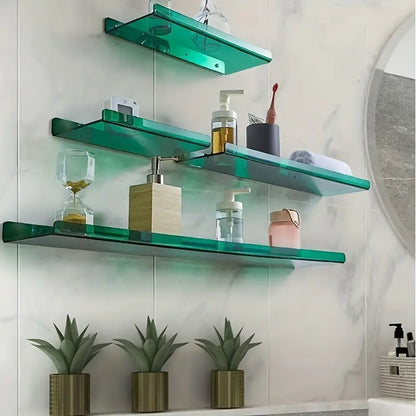 Industrial Wall Shelf with Floating Design and Stylish Features