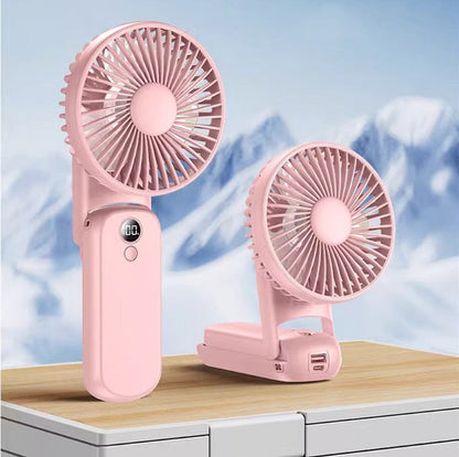 Rechargeable Mini Fan – Handheld, Foldable Design for 2025