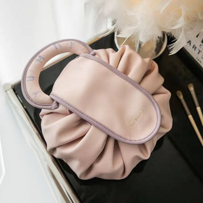 Chic Travel Makeup Pouch with Drawstring Closure