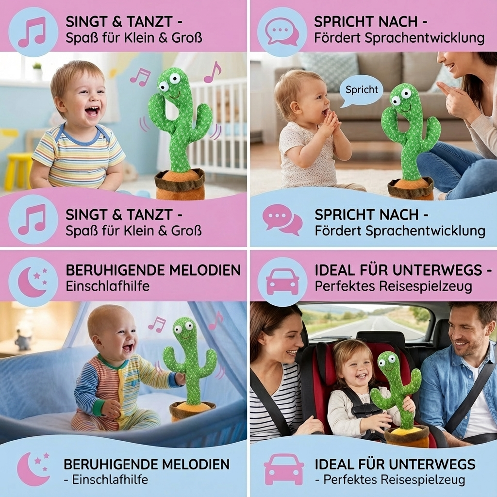 Talking Cactus - Interactive Toy for Kids