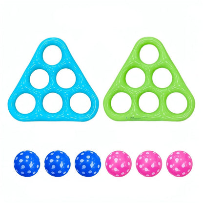 Inflatable Triangle Toss Game for Fun in the Water