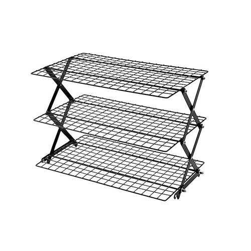 Space-Saving Folding Shelf for Optimal Cooling