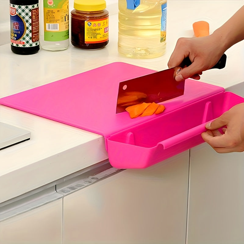 Portable Meal Prep Storage Box with Cutting Board and Chopping Tray