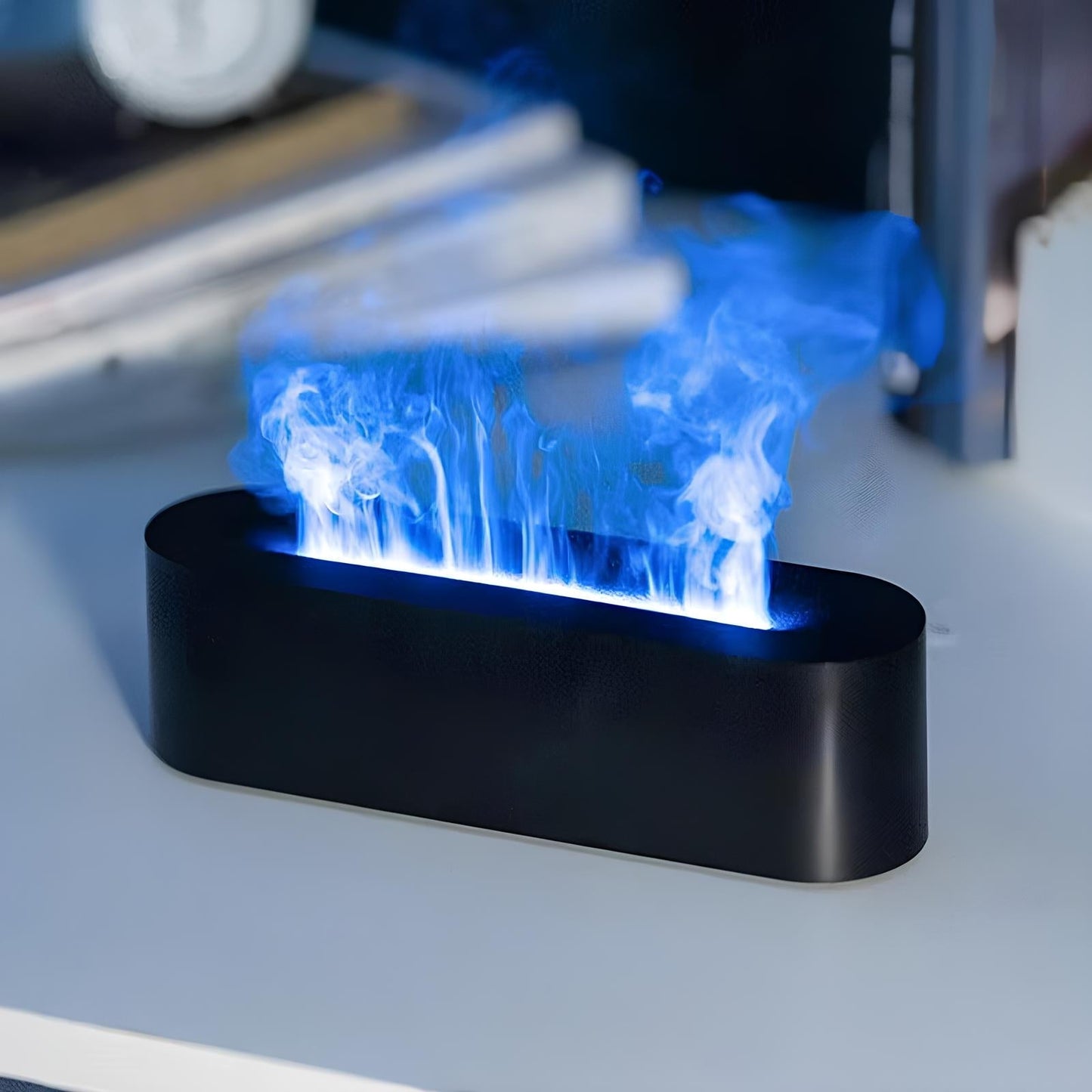 LED Color Mist Aroma Diffuser and Humidifier with Smart Flame Effect