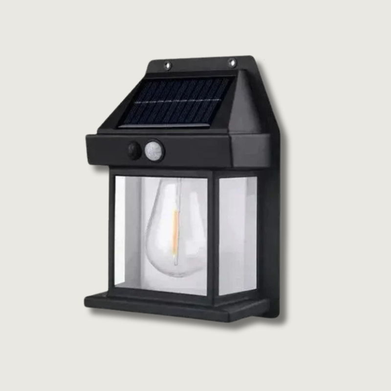 Outdoor Solar Wall Lantern – LED Light with Motion Sensor