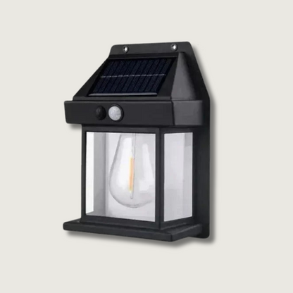 Outdoor Solar Wall Lantern – LED Light with Motion Sensor