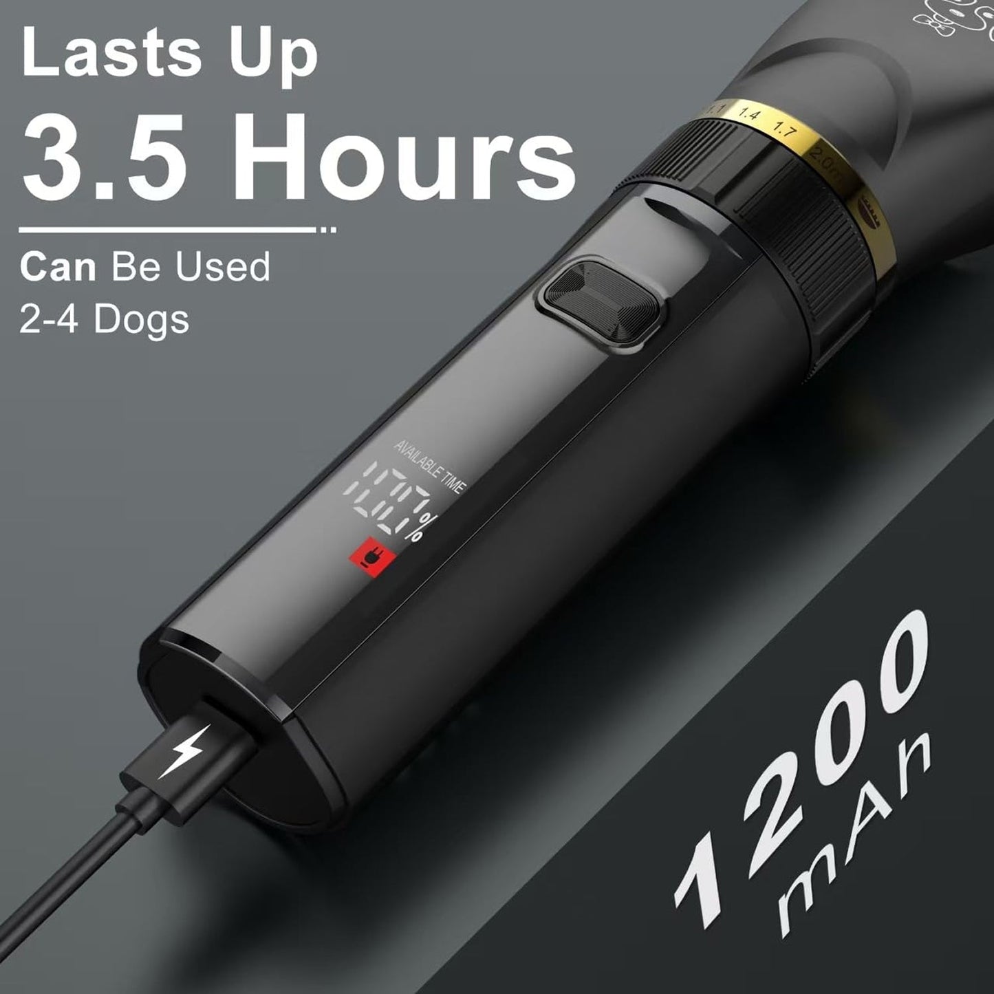 Cordless Dog Grooming Clippers – Quiet Home Use Version