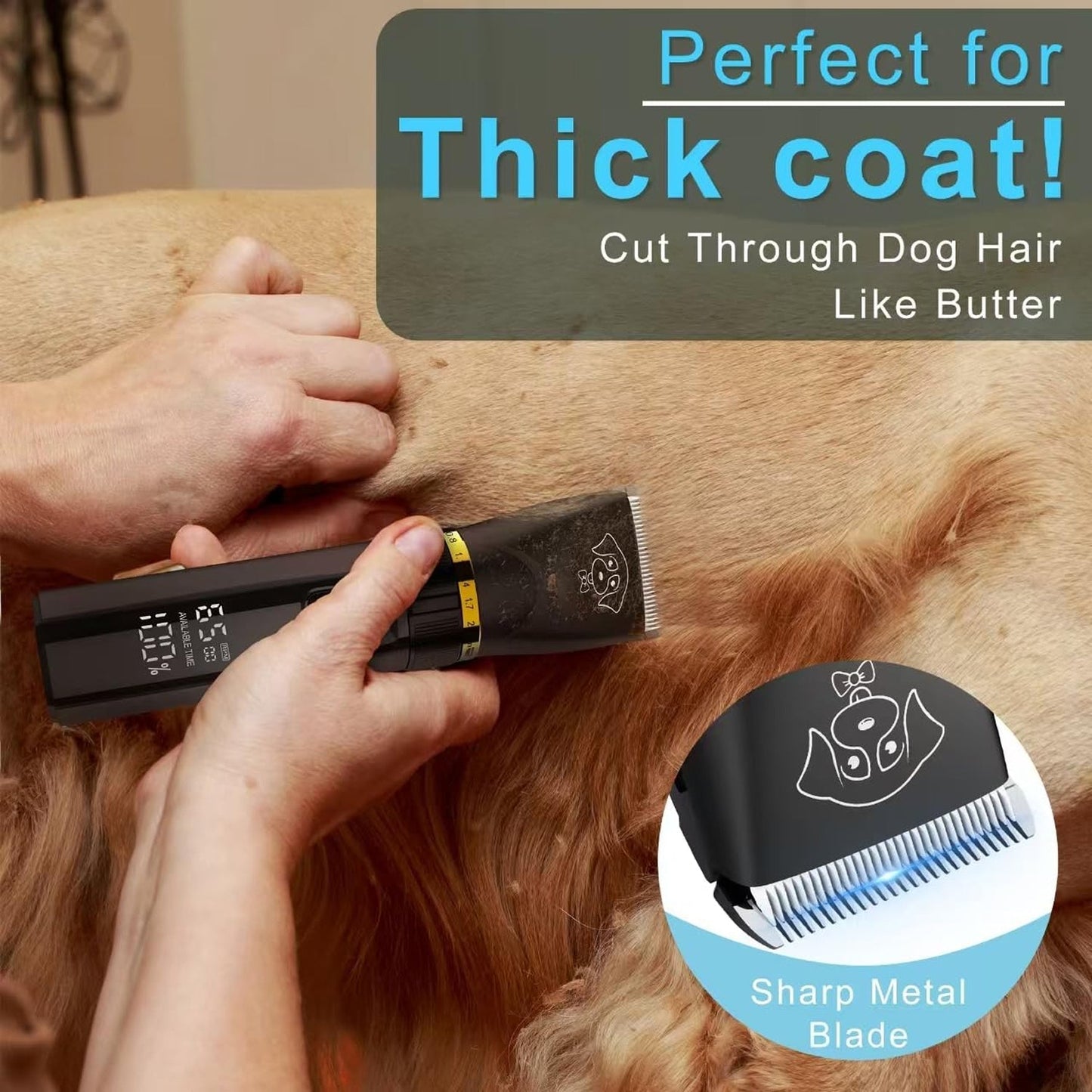 Cordless Dog Grooming Clippers – Quiet Home Use Version
