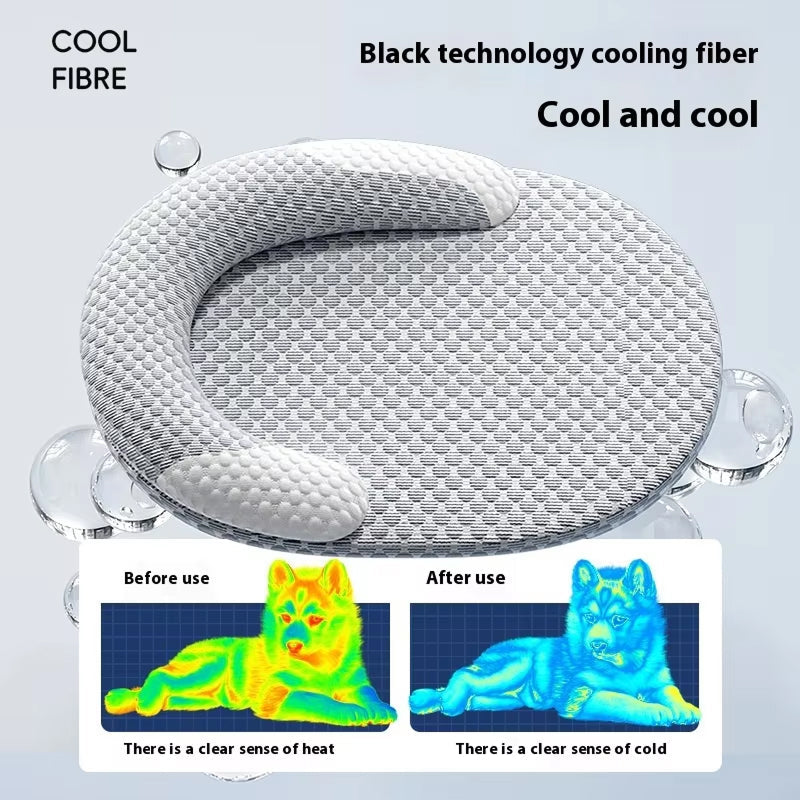 Cooling Dog Mat featuring Advanced Cooling Fiber Fabric