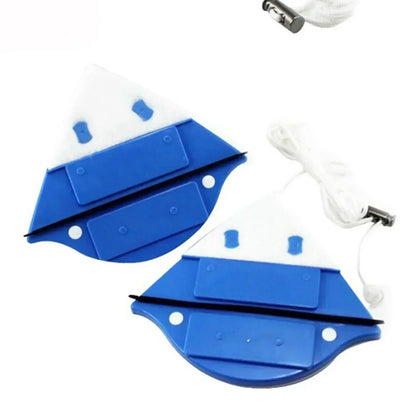 Double-Sided Window Cleaning Tool for Difficult-to-Reach Glass