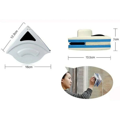 Double-Sided Window Cleaning Tool for Difficult-to-Reach Glass