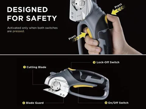 Cordless Precision Cutting Shears with LED Light | 1500mAh Battery & Durable Blades